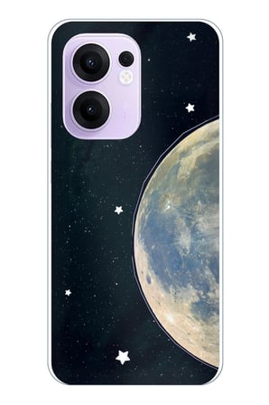 OPPO Reno 13F Uyumlu Minimalist Galaksi Yıldızlı Gece Baskılı Silikon Kılıf