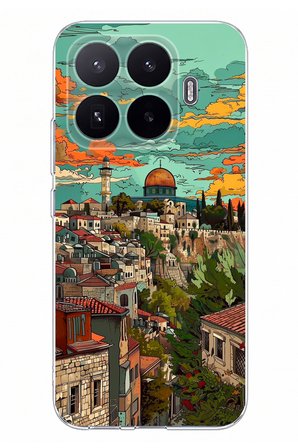 Xiaomi 17T Uyumlu Özgür Filistin ve Kubbetüs Sahra Baskılı Silikon Kılıf