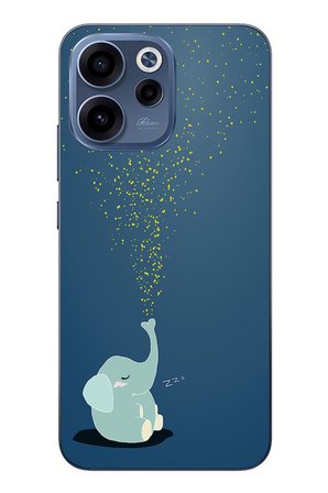 Oppo Reno 15F Uyumlu Uyuyan Fil Baskılı Silikon Kılıf