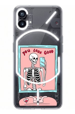 Nothing Phone (1) Uyumlu You Look Good İskelet Tasarımlı Baskılı Silikon Kılıf