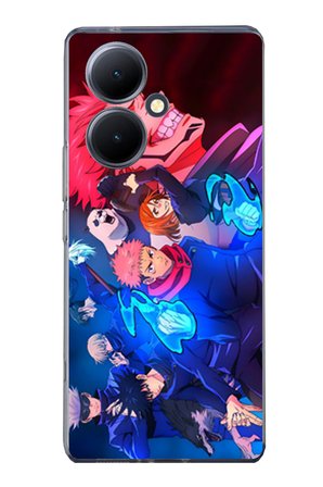 Vivo V29 Lite 5G Uyumlu Jujutsu Kaisen Baskılı Silikon Kılıf