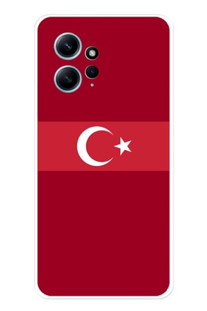 Redmi Note 12 4G Uyumlu Türk Milli Takım Kırmızı Forma Baskılı Silikon Kılıf