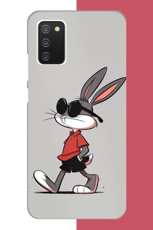 Samsung Galaxy A02S Uyumlu bagsbuny Baskılı Silikon Kılıf