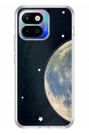 General Mobile GM 26 One 5G Uyumlu Minimalist Galaksi Yıldızlı Gece Baskılı Silikon Kılıf