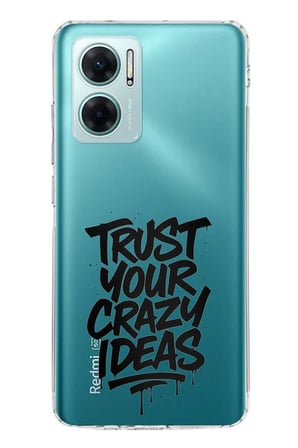 Redmi Note 11E Uyumlu Crazy Trust Baskılı Silikon Kılıf