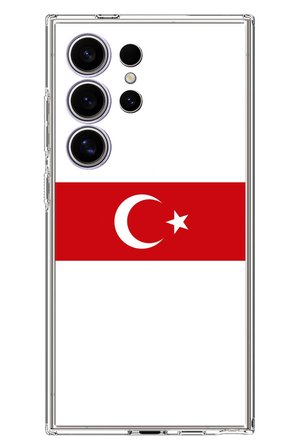 Samsung Galaxy S24 ULTRA Uyumlu Türk Milli Takım Beyaz Forma Baskılı Silikon Kılıf