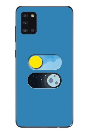 Samsung Galaxy A31 Uyumlu Gece Gündüz Geçiş Baskılı Silikon Kılıf