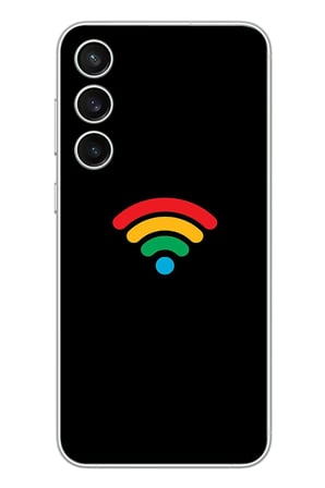 Samsung Galaxy S23 Fe Uyumlu Wifi Simgesi Baskılı Silikon Kılıf