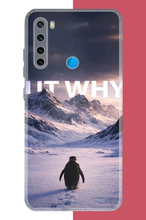 Redmi Note 8 Uyumlu Nihilist Penguen Baskılı Silikon Kılıf
