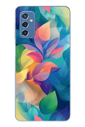 Samsung Galaxy M52 Uyumlu Yumuşak Dalgalı Baskılı Silikon Kılıf