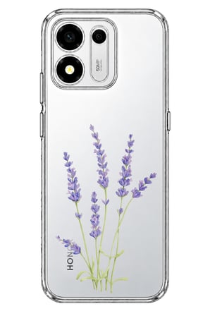Honor X7e Plus 5G Uyumlu Lavanta Çiçek Tasarımlı Baskılı Silikon Kılıf