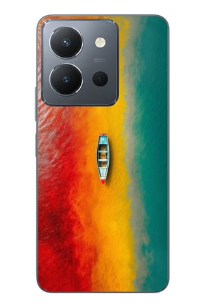 Vivo Y36 Uyumlu Rengarenk Tekne Baskılı Silikon Kılıf