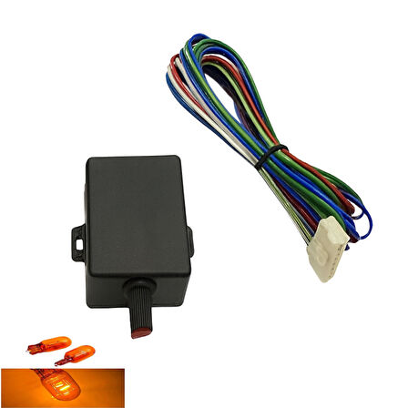 Ayarlı Sigortalı American Park Modülü Amber T10 Ampul N11.61