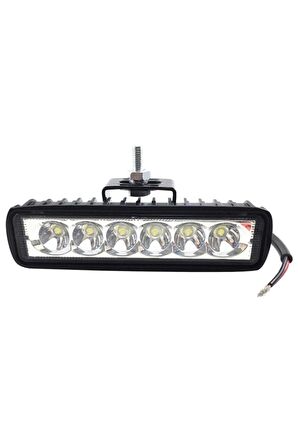 Tek Sıra 6 Led Çalışma ve Sis Far Lambası 12 24 Volt