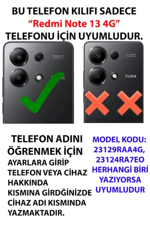 Redmi Note 13 4G Uyumlu Türk Milli Takım Forma Baskılı Silikon Kılıf