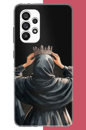 Samsung Galaxy A23 Uyumlu Taç Baskılı Silikon Kılıf