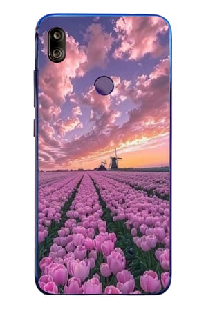 Redmi Note 7 Uyumlu Lale Bahçesi Baskılı Silikon Kılıf
