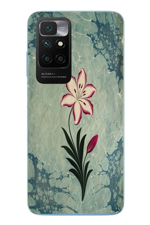 Redmi 10 2022 Uyumlu Çiçek Deseni Baskılı Silikon Kılıf