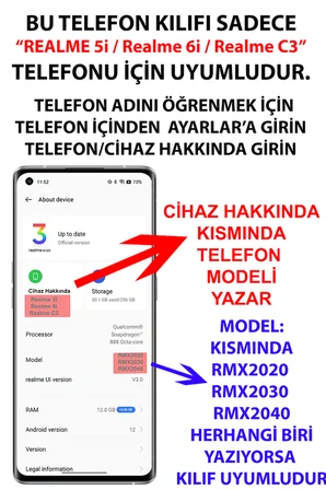 Realme 5i - 6i - C3 Uyumlu Atatürk İstiklal Panoraması Baskılı Silikon Kılıf