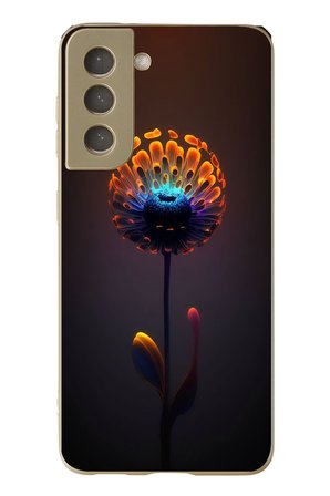 Samsung Galaxy S21 FE Uyumlu Büyülü Çiçek Baskılı Silikon Kılıf