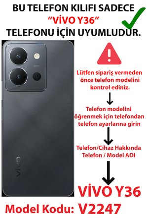 Vivo Y36 Uyumlu Mavi Çizgili ve Sarı Papatya Baskılı Silikon Kılıf