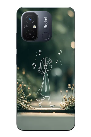 Redmi 12C Uyumlu Neon Kız Çocugu Baskılı Silikon Kılıf