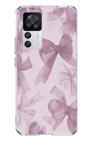Xiaomi Mi 12T-12T PRO Uyumlu Menekşe Tonlu Fiyonk Baskılı Silikon Kılıf