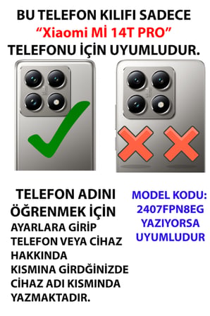 Xiaomi Mi 14T PRO Uyumlu Pembe Laleler Baskılı Silikon Kılıf