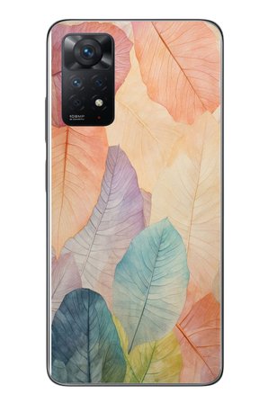 Redmi Note 11 Pro 4G Uyumlu Hafif Yapraklar Baskılı Silikon Kılıf