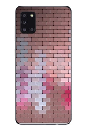 Samsung Galaxy A31 Uyumlu Renkli Duvar Baskılı Silikon Kılıf