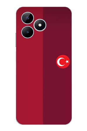 Realme Note 50 Uyumlu Türk Milli Takım Parçalı Forma Baskılı Silikon Kılıf