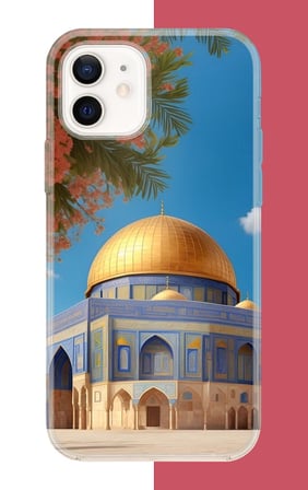 iPhone 12-12 PRO Uyumlu Kudüs3 Baskılı Silikon Kılıf