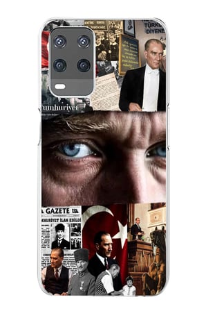 OPPO A54 Uyumlu Atatürk İstiklal Panoraması Baskılı Silikon Kılıf