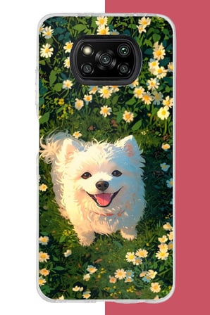 Poco X3-X3 PRO-NFC Uyumlu kaniş köpek Baskılı Silikon Kılıf