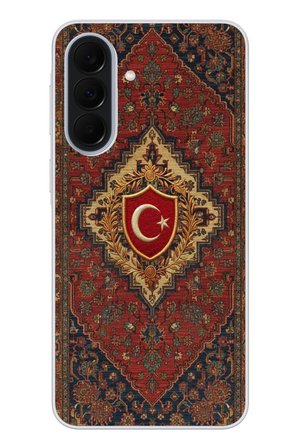 Samsung Galaxy A37 Uyumlu Türkiye Bayraklı Halı Baskılı Silikon Kılıf