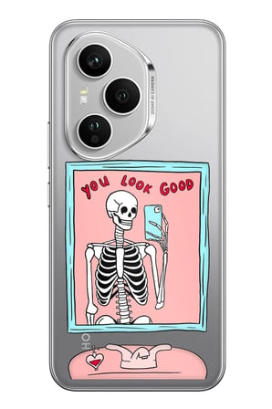 Honor 400 PRO Uyumlu You Look Good İskelet Tasarımlı Baskılı Silikon Kılıf
