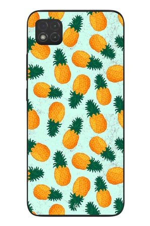 Redmi 9C Uyumlu Ananaslar Baskılı Silikon Kılıf