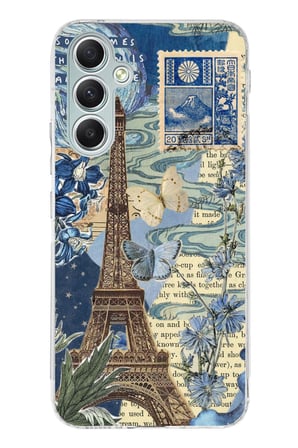 Samsung Galaxy A34 Uyumlu Paris ve Eyfel Kulesi Baskılı Silikon Kılıf