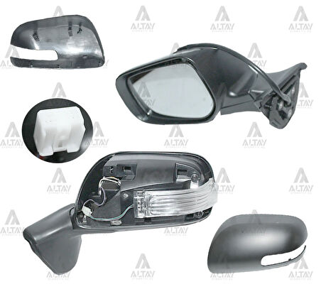 AYNA DIŞ DİKİZ AURIS 2010-2012 ELEKTRİKLİ ISITMALI SİNYALLİ OTOMATİK KATLANIR SOL 87906 02190