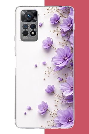 Redmi Note 12 PRO 4G Uyumlu Lavanta Zarafeti Baskılı Silikon Kılıf