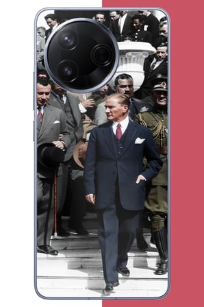 Poco F7 Pro Uyumlu atatürk 3 Baskılı Silikon Kılıf