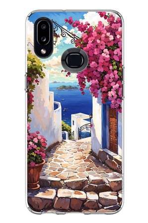 Samsung Galaxy A10S Uyumlu Ege'nin Kayıp Sokakları Baskılı Silikon Kılıf