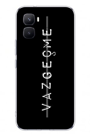 İnfinix GT 50 Pro Uyumlu Vazgeçme Yazılı Baskılı Silikon Kılıf