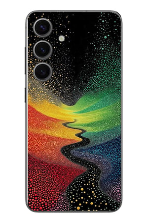 Samsung Galaxy S24 Uyumlu Renkli Yollar Baskılı Silikon Kılıf