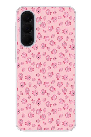 Samsung Galaxy A37 Uyumlu Pembe Balıklar Baskılı Silikon Kılıf