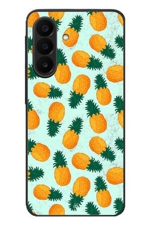 Samsung Galaxy A27 Uyumlu Ananaslar Baskılı Silikon Kılıf