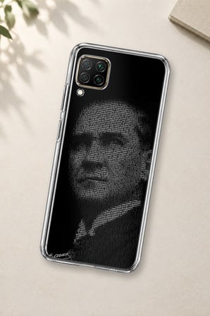 Huawei P40 Lite Uyumlu Gençliğe Hitabe Yazılı Atatürk Silüeti Baskılı Silikon Kılıf