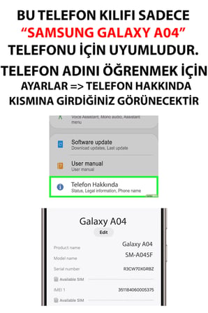 Samsung Galaxy A04 Uyumlu Atatürk Minnet Baskılı Silikon Kılıf