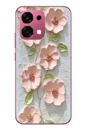 Oppo A6 PRO
 Uyumlu Gül Kurusu Baskılı Silikon Kılıf