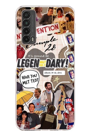 Huawei P Smart 2021 Uyumlu Retro Gazete How i met your mother Tasarımlı Baskılı Silikon Kılıf